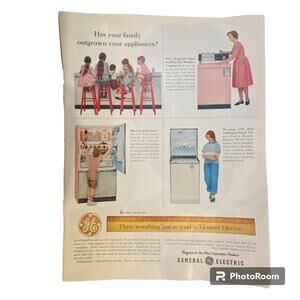 Vtg Color General Electric Print Ad 14 x 10.5 RC Royal Cola May 11 1962
